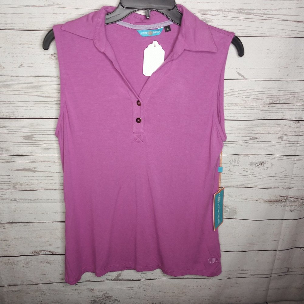 LIZZIE DRIVER WOMEN'S LARGE GOLF TOP